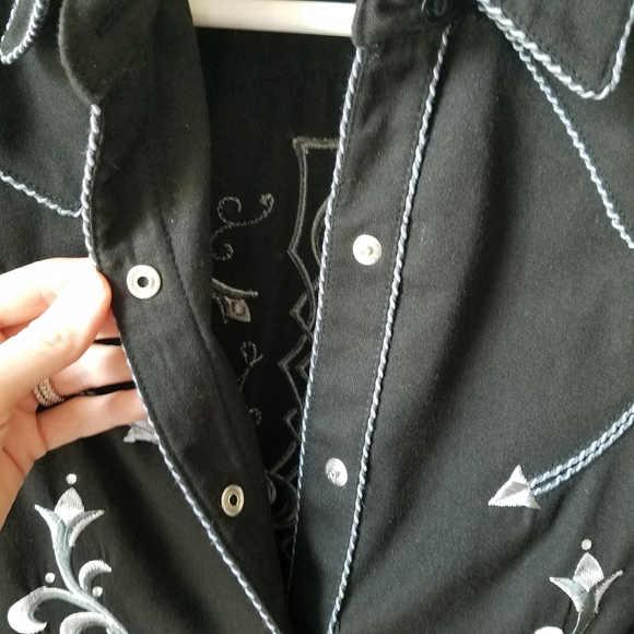 Panhandle Slim Western Button Down Snap Shirt - Picture 7 of 11